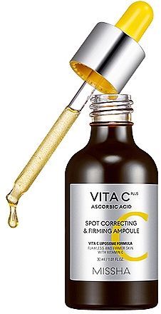 Straffendes Gesichtsserum mit Vitamin C - Missha Vita C Plus Spot Correcting & Firming Ampoule — Bild N1