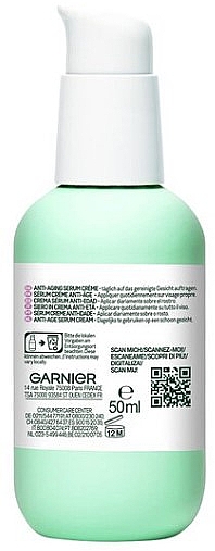 Anti-Aging-Gesichtscremeserum mit Hyaluronsäure - Garnier Bio 2in1 Anti-Age Serum Cream With Hyaluronic Acid — Bild N3