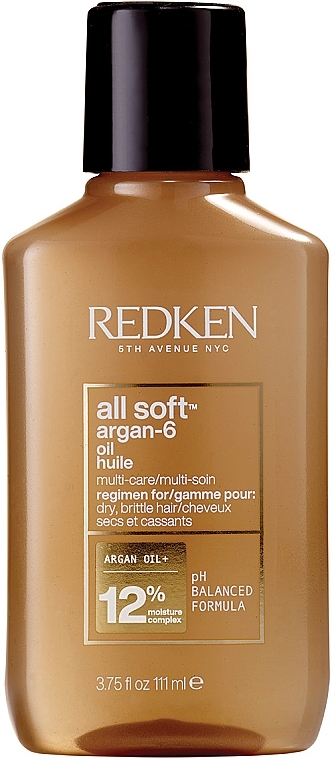 Arganöl für trockenes und geschädigtes Haar - Redken All Soft Argan-6 Oil — Bild N1