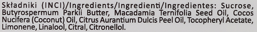 Zucker-Körperpeeling mit Macadamiaöl und Neroliöl - Nacomi Natural Sugar Peeling Macadamia Oil & Orange Oil — Foto N3