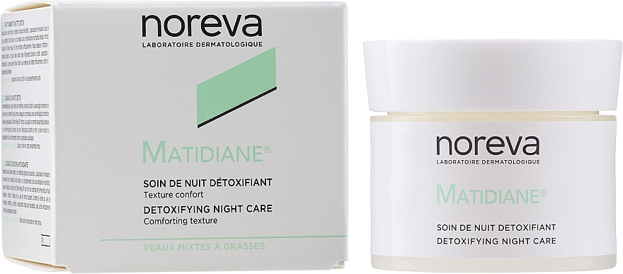 Entgiftende Nachtpflege für das Gesicht - Noreva Laboratoires Matidiane Soin De Nuit Detoxifiant — Bild N2