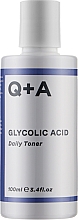 Düfte, Parfümerie und Kosmetik Gesichtstoner mit Glykolsäure - Q+A Glycolic Acid Daily Toner