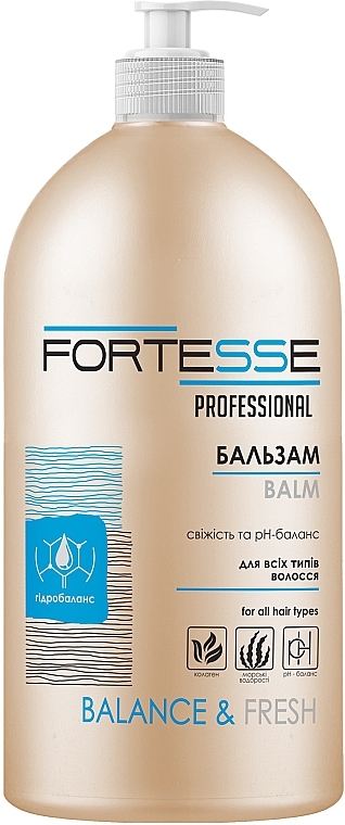 Haarspülung mit Spender - Fortesse Professional Balance & Fresh Balm — Bild N2