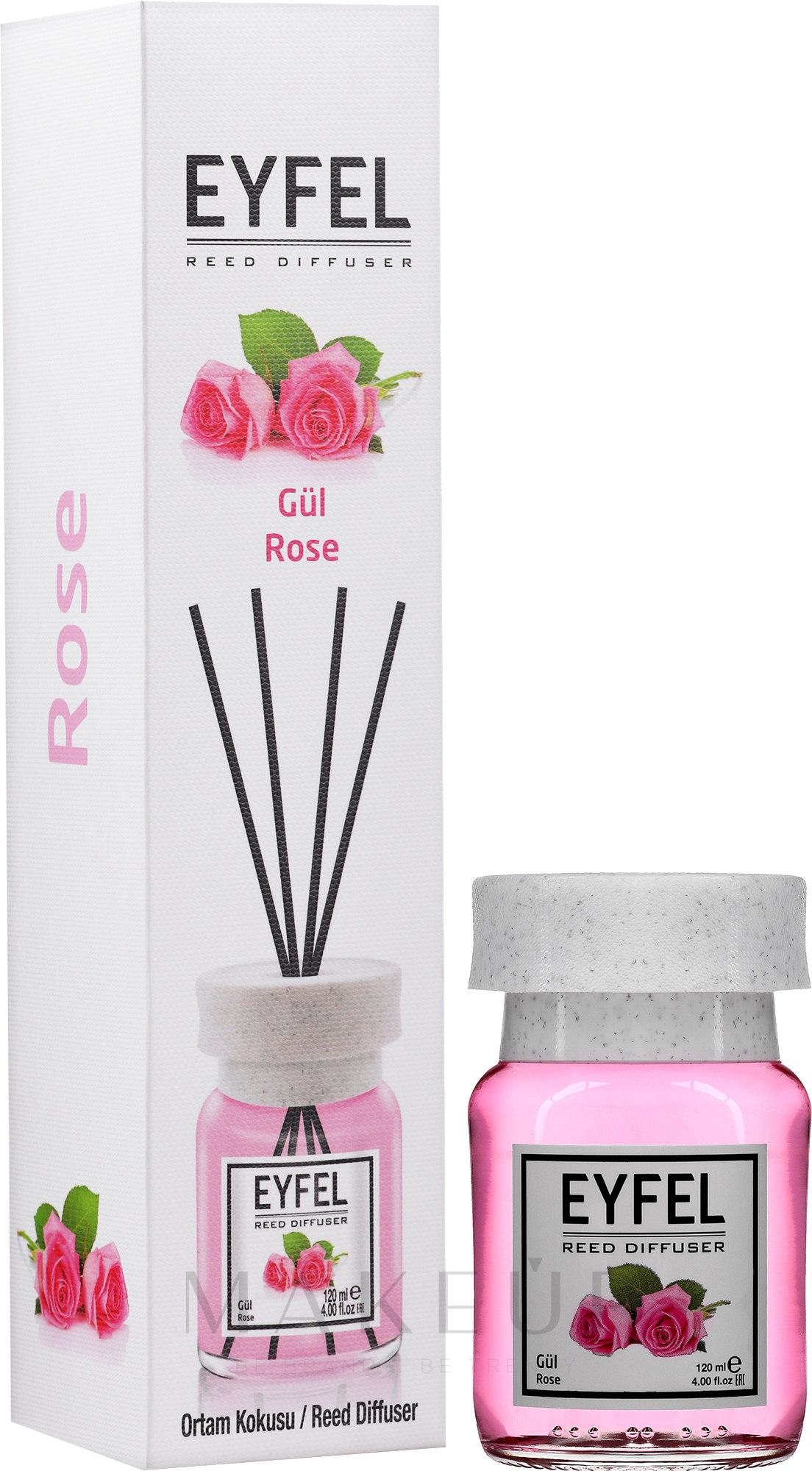 Raumerfrischer Gül Rose - Eyfel Perfume Gül Rose Reed Diffuser — Bild 120 ml