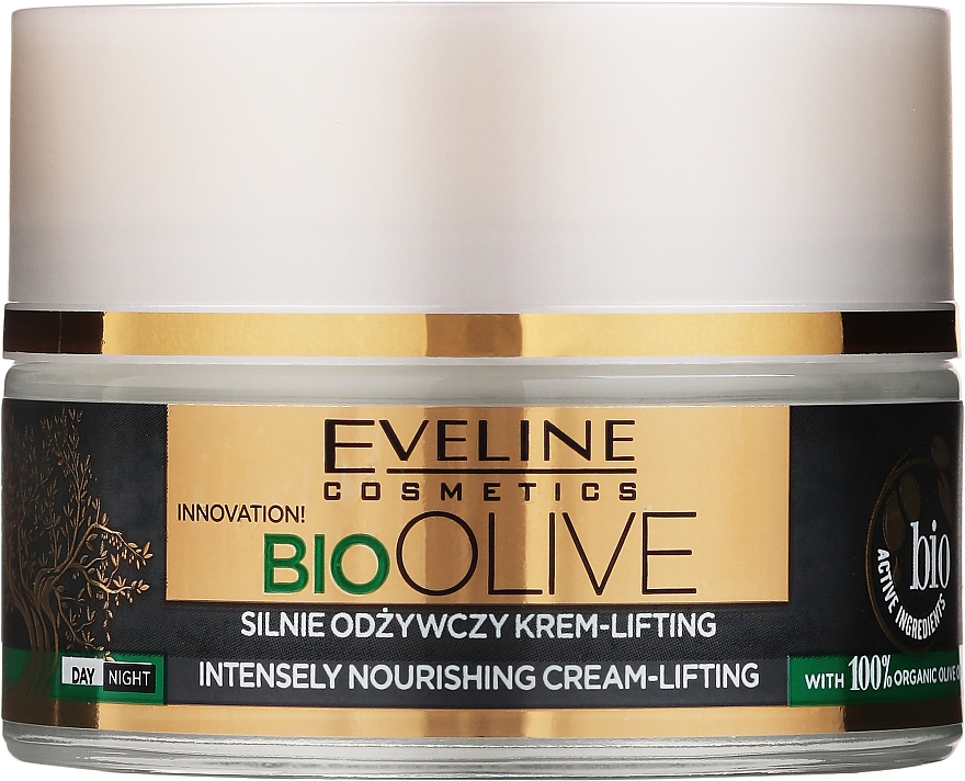 Pflegende Lifting-Creme mit Olivenöl - Eveline Cosmetics Bio Olive Intensely Nourishing Cream-lifting