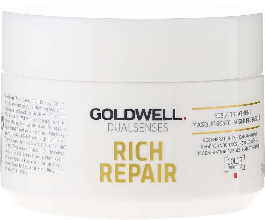Regenerierende Haarmaske für trockenes, geschädigtes und gestresstes Haar - Goldwell Rich Repair Treatment — Bild N3