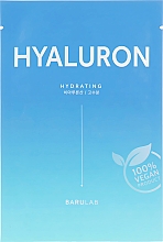 Feuchtigkeitsspendende Tuchmaske für das Gesicht mit Hyaluronsäure - Barulab The Clean Vegan Hyaluron Hydrating Mask — Bild N1