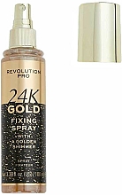 Make-up-Fixierer mit Goldschimmer - Revolution Pro 24K Gold Fixing Spray — Bild N1