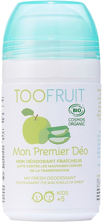 Deo Roll-on mit Apfel und Aloe Vera für empfindliche Haut - TOOFRUIT Fresh Deodorant Sensetive Skin — Bild N1