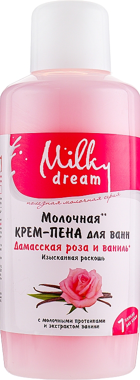 Badeschaum-Creme Damaszener Rose und Vanille - Milky Dream — Bild N2