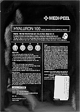 Entgiftende Tuchmaske für das Gesicht mit Rosenextrakt - Medi Peel Hyaluron 100 Rose Energy Tox — Bild N2