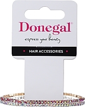 Düfte, Parfümerie und Kosmetik Armband mit Strasssteinen 6429 silbern und golden mit rosa Strasssteinen 2 St. - Donegal