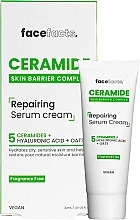 Düfte, Parfümerie und Kosmetik Revitalisierendes Cremeserum mit Ceramiden - Face Facts Ceramide Repairing Serum Cream