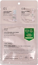 Gesichtsmaske mit Kollagen - VT Cosmetics Cica Collagen All in One 3steps Mask — Bild N1
