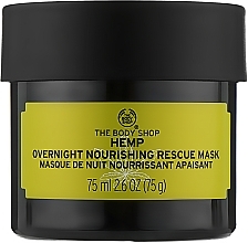 Düfte, Parfümerie und Kosmetik Pflegende Nachtmaske mit Hanfsamenöl - The Body Shop Hemp Overnight Nourishing Rescue Mask