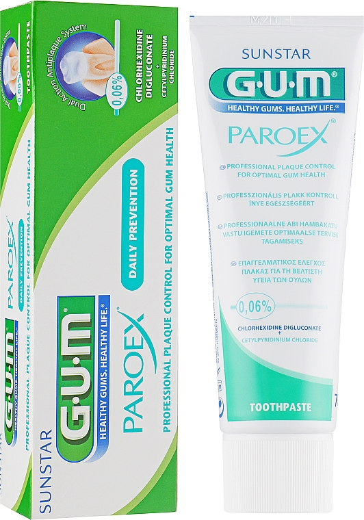 Zahnpasta für optimale Plaquekontrolle - G.U.M Paroex Daily Prevention — Bild N1