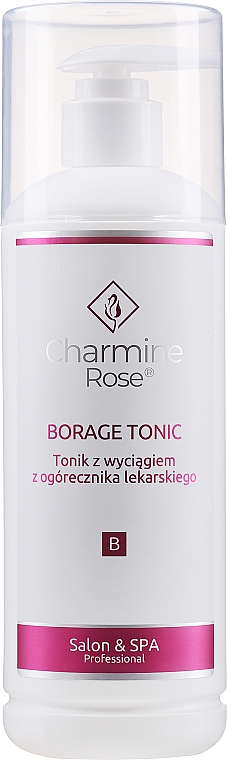 Beruhigendes Gesichtstonikum mit Borretsch-Extrakt, Aloe und Teebaumöl - Charmine Rose Salon & SPA Professional Borage Tonic — Bild N5