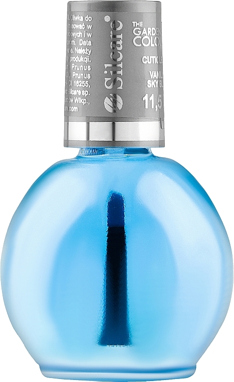 Nagel- und Nagelhautöl mit Pinsel Vanille himmelblau - Silcare Cuticle Oil Vanilla Sky Blue — Bild N1