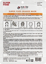 GESCHENK! Tuchmaske für das Gesicht - Eyenlip Super Food Orange Mask — Bild N2