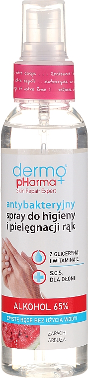 Antibakterielles Handreinigungsspray mit Wassermelonduft - Dermo Pharma Antibacterial Hand Spray — Bild N1