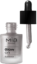 Düfte, Parfümerie und Kosmetik Flüssiger Highlighter für das Gesicht - Mia Makeup Glow On Illuminator