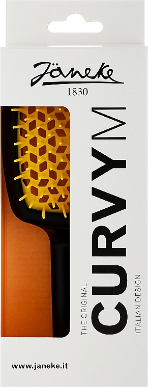 Haarbürste schwarz-gelb - Janeke CurvyM Extreme Volume Brush — Bild N2