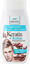 Düfte, Parfümerie und Kosmetik Regenerierendes Haarshampoo mit Keratin und Kofein für Männer - Bione Cosmetics Keratin + Caffeine Regenerative Shampoo For Men