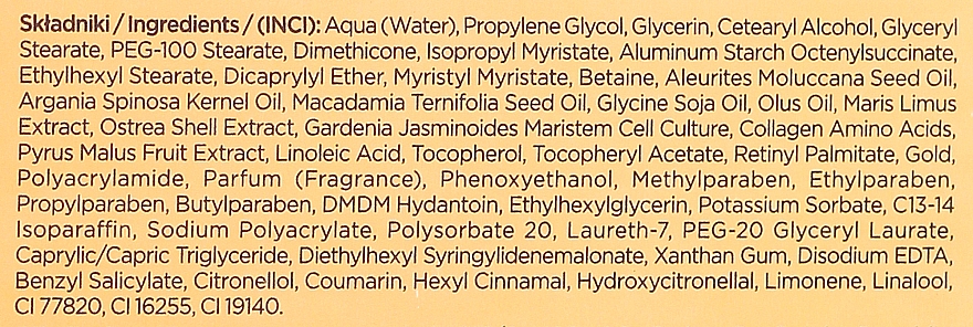Glättendes Creme-Serum gegen Mimikfalten mit 24 Karat Gold 30+ - Eveline Cosmetics Gold Revita Expert 30+ — Bild N2