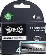 Düfte, Parfümerie und Kosmetik Ersatzklingen 4 St. - Wilkinson Sword Quattro Titanium Sensitive