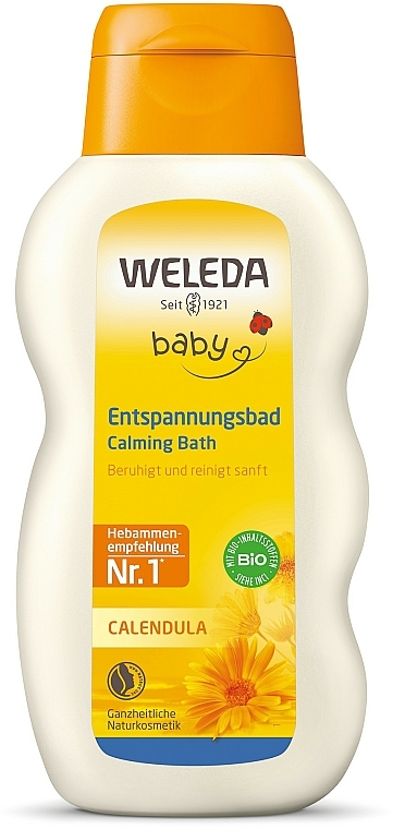Pflegende und beruhigende Badelotion für Babys und Kinder mit Ringelblume - Weleda Calendula-Bad