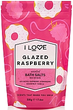 Düfte, Parfümerie und Kosmetik Badesalz mit Himbeere, Erdbeere und Vanille - I Love... Glazed Raspberry Bath Salt