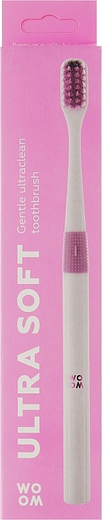 Zahnbürste extra weich rosa - Woom Ultra Soft Pink Toothbrush — Bild N1