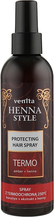 Haarstylingspray mit Hitzeschutz bis zu 250°C - Venita Henna Style Protecting Hair Spray — Bild N1