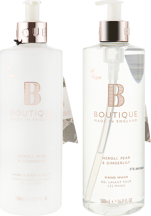 Körperpflegeset Neroli, Birne und Ingwer - Grace Cole Boutique Neroli, Pear & Gingerlily Set (h/wsh 500ml + h/lot 500ml) — Bild N2