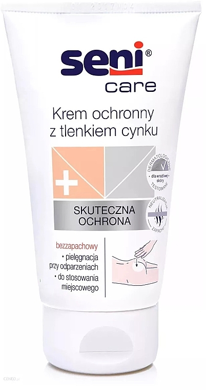 Schutzcreme mit Zinkoxid - Seni Care Zinc Oxide Protective Cream  — Bild N1