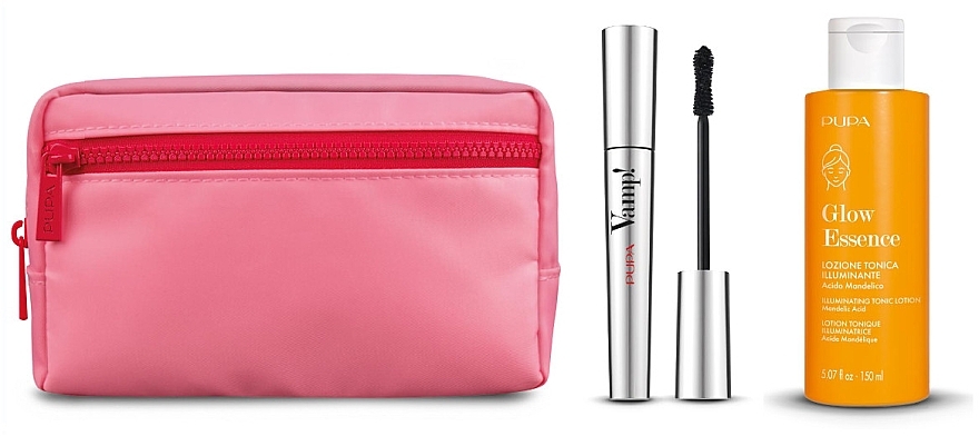 Pupa Vamp! Mascara & Glow Essence (Mascara 9ml + Gesichtslotion 150ml + Kosmetiktasche) - Make-up Set  — Bild N1