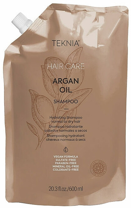 Feuchtigkeitsspendendes Shampoo mit Arganöl - Lakme Teknia Argan Oil (Doypack)  — Bild N1
