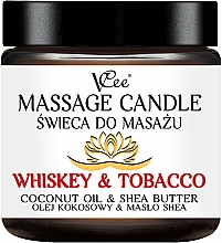 Düfte, Parfümerie und Kosmetik Massagekerze Whiskey & Tobacco - VCee Massage Candle Whiskey & Tobacco Coconut Oil & Shea Butter