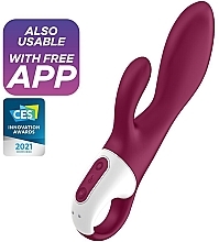 Kaninchen-Vibrator Burgund - Satisfyer Heated Affair — Bild N4