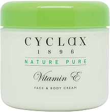 Düfte, Parfümerie und Kosmetik Feuchtigkeitsspendende Detox-Creme für Gesicht und Körper mit Vitamin E - Cyclax Nature Pure Vitamin E Face & Body Cream