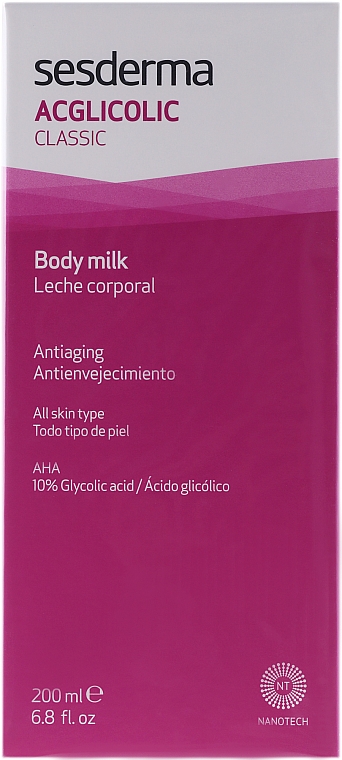 Feuchtigkeitsspendende Körpermilch - SesDerma Laboratories Acglicolic Body Milk — Bild N1