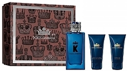 Düfte, Parfümerie und Kosmetik Dolce & Gabbana K - Duftset (Eau de Parfum 100ml + Duschgel 50ml + After Shave Balsam 50ml) 