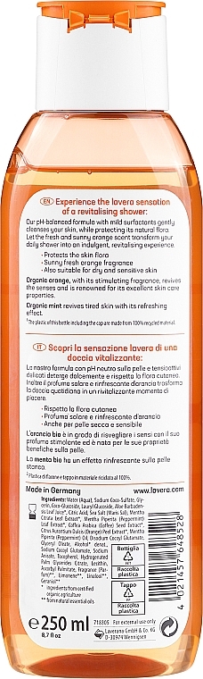Duschgel mit Orange und Minze - Lavera Revitalising Body Wash — Bild N2