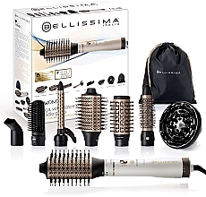 Düfte, Parfümerie und Kosmetik Haartrocknerbürste - Bellissima My Pro Air Wonder Ceramic Styling Brush 8 in 1