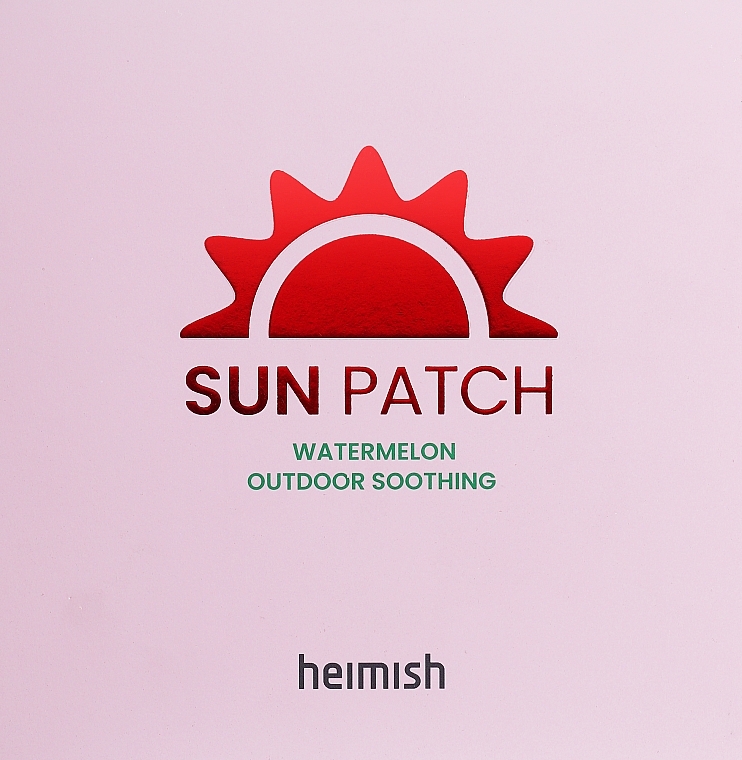 Feuchtigkeitspflaster zum Schutz vor schädlicher UV-Strahlung - Heimish Watermelon Outdoor Soothing Sun Patch — Bild N2