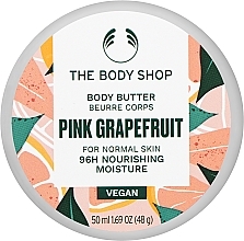 Feuchtigkeitsspendende Körperbutter mit Grapefruitkernöl und Sheabutter - The Body Shop Pink Grapefruit 96H Nourishing Moisture Body Butter — Bild N1