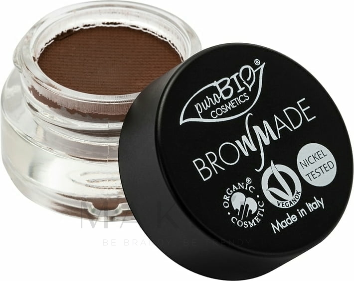 Augenbrauenpomade - PuroBio Cosmetics BrowMade Brow Pomade — Bild 02 - Warm Brown