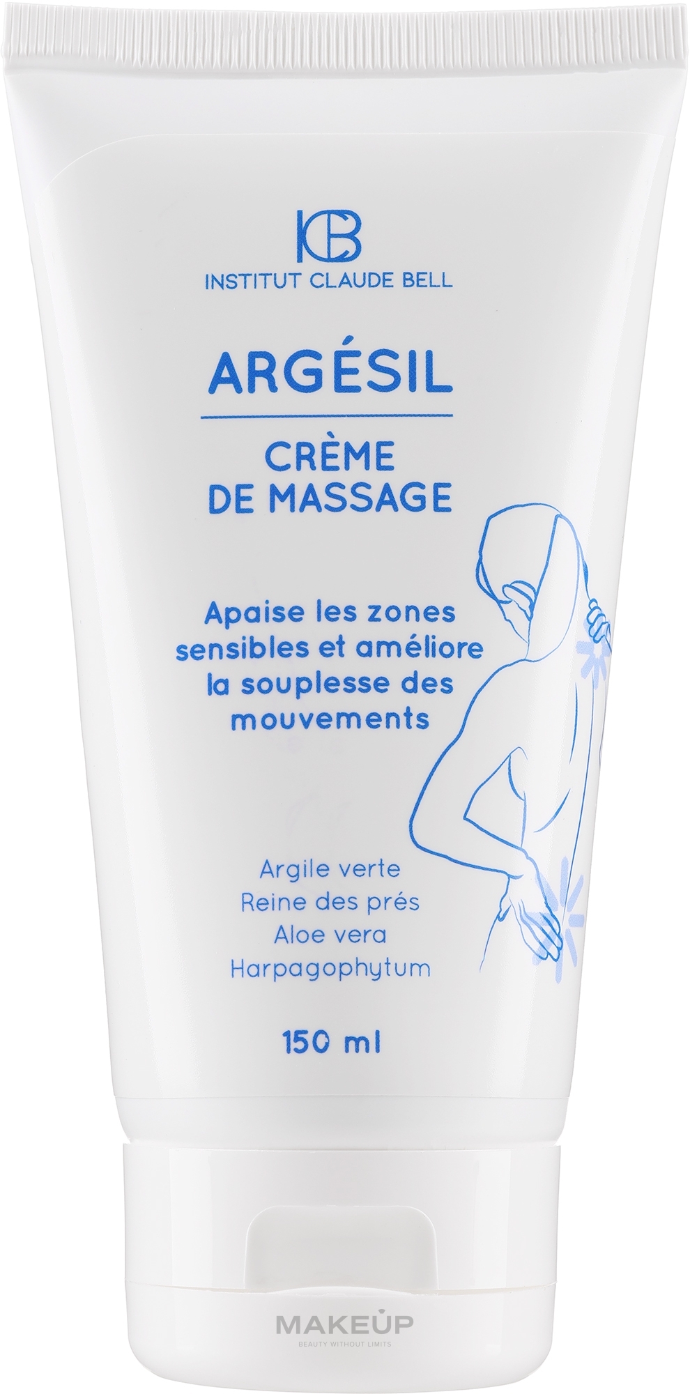 Massagecreme für den Körper - Institut Claude Bell Argesil Massage Body Cream — Bild 150 ml