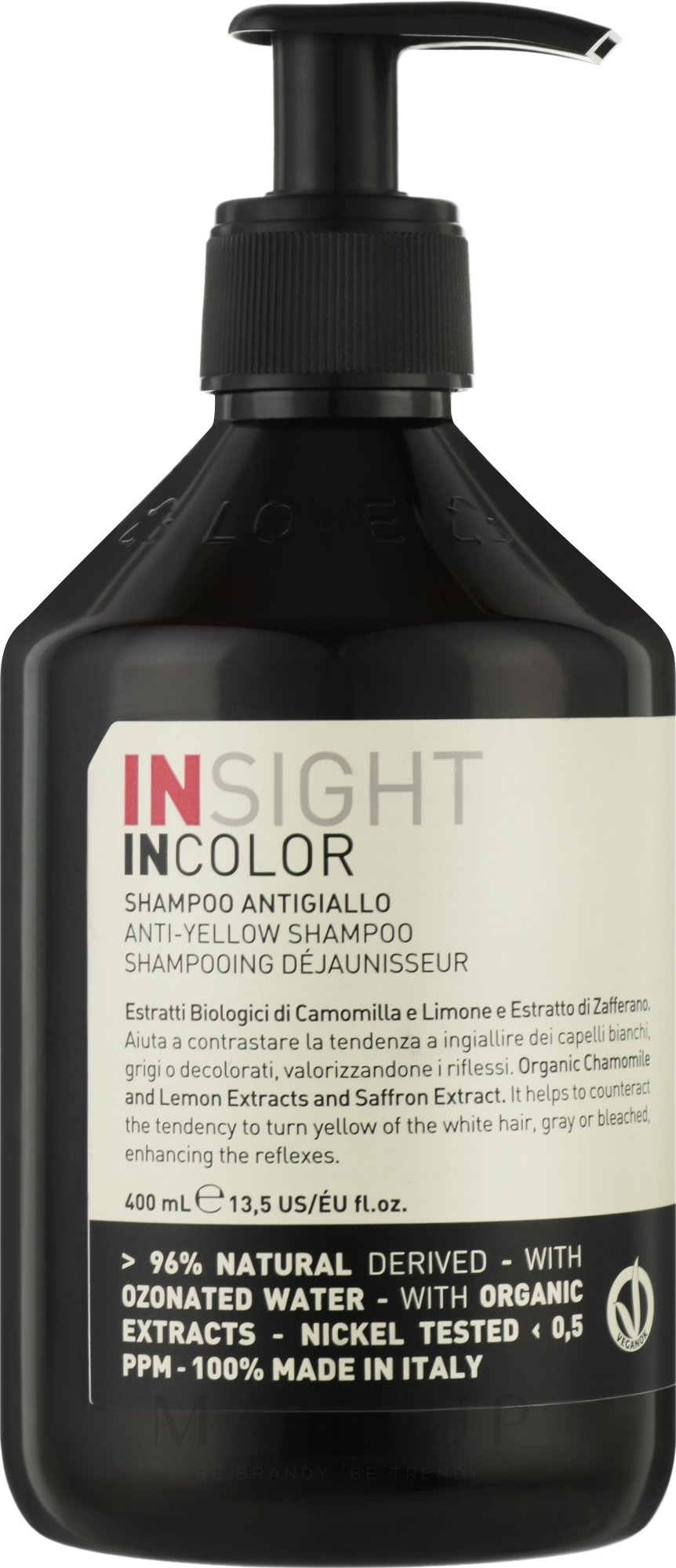 Shampoo mit Kamillenextrakt - Insight Incolor Anti-Yellow Shampoo — Bild 400 ml