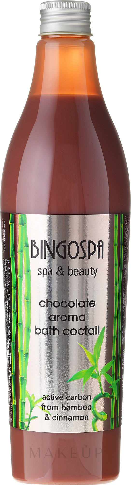Schaumbad mit Bambuskohle, Zimt und Schokoladen-Aroma - BingoSpa Spa & Beauty Chocolate Aroma Bath Coctall — Bild 400 ml